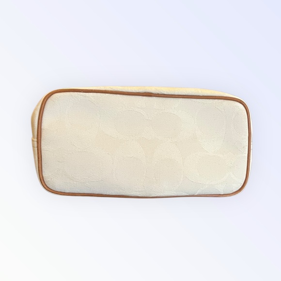 Vintage Coach Studio Small Shoulder Bag 6641 Y2K Ivory Red Blue Stripe Rare COA - Picture 7 of 16